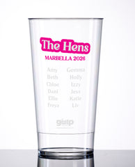 Pink Bridal Personalised Pint Cup (Custom Face and Name, 18+)