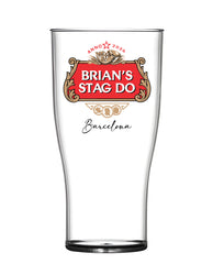 “STELLAR NIGHT” — Star-Crest Lager Parody Tulip Pint Cup