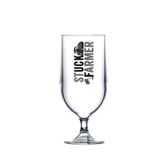 Stuck Farmer Elite Goblet (10oz) - Laser Etched Unbreakable Polycarbonate Strip Design