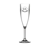 Personalised Wedding Champagne Flutes – Laser Engraved Bride & Groom Toasting Glasses – Unbreakable Polycarbonate for Outdoor Receptions