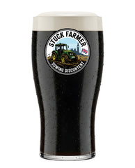 Stuck Farmer Elite Tulip Pint - Unbreakable Polycarbonate Colour Badge Design