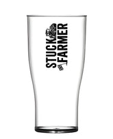 Stuck Farmer Elite Tulip Pint - Unbreakable Polycarbonate Black Strip Design