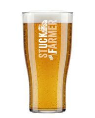 Stuck Farmer Elite Tulip Pint - Unbreakable Polycarbonate Colour Strip Design