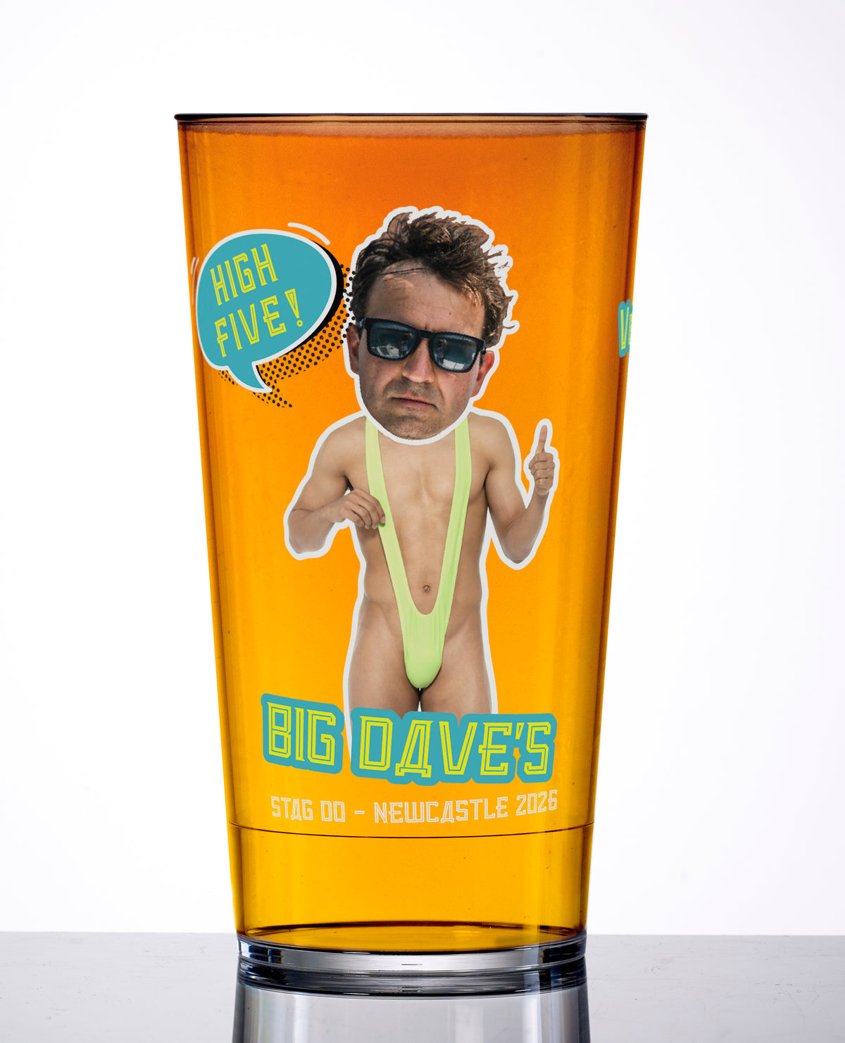 “Great Success!” Stag Pint Cup (Custom Name & Photo)