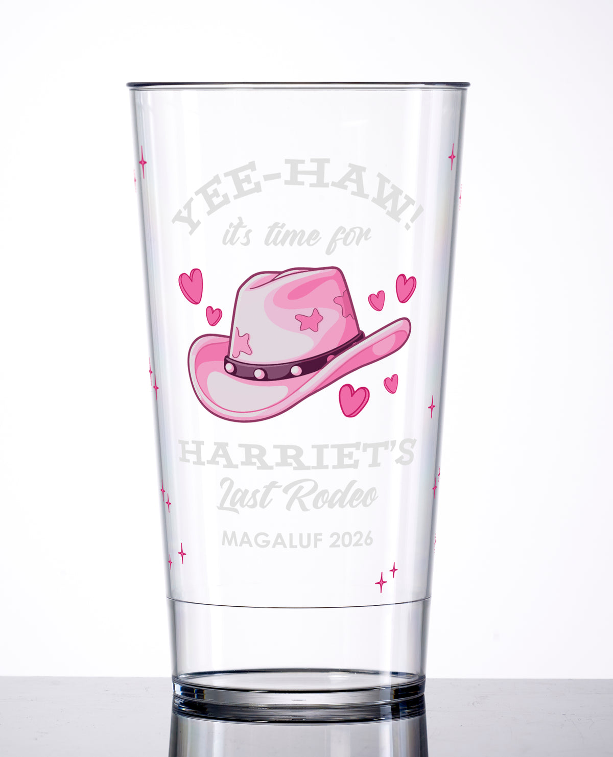 “Yee Haw! The Hen’s Last Rodeo” Personalised Pint Cup