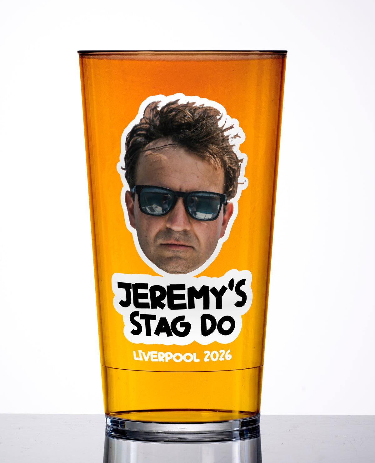 “FRONT AND CENTRE” — Mega Headshot Personalised Pint Cup