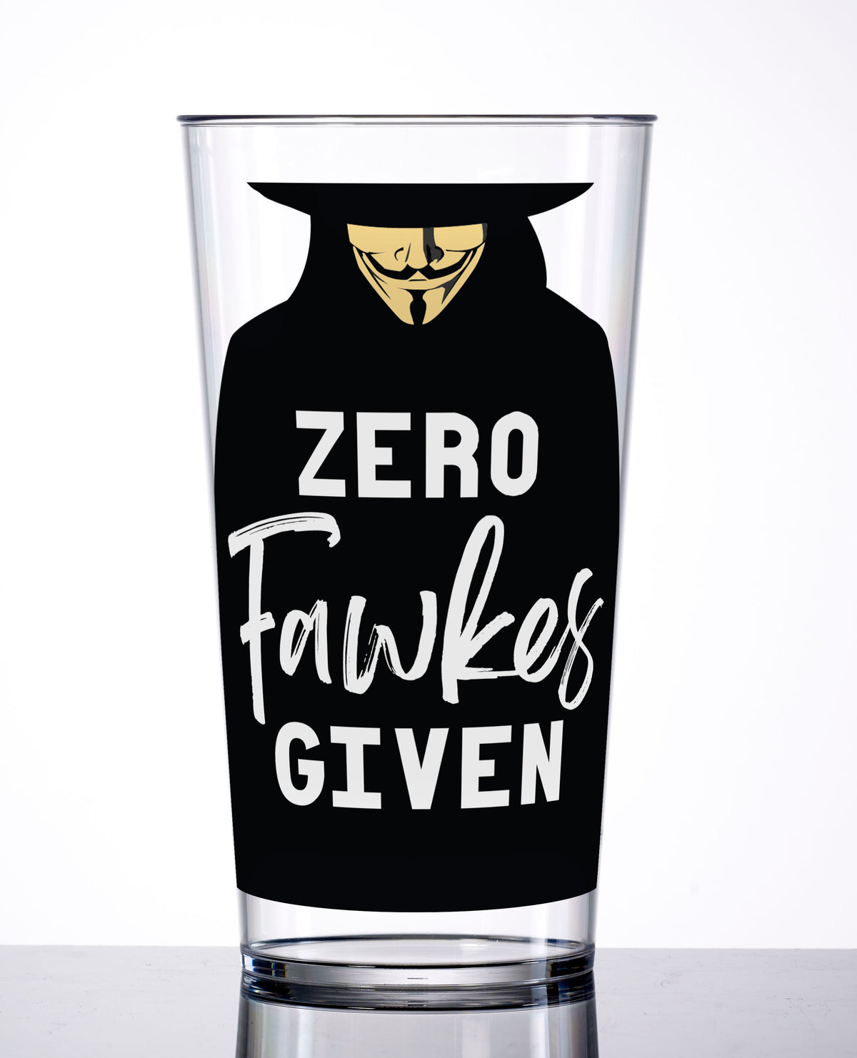 'ZERO FAWKES GIVEN' – Bonfire Night Reusable Pint Cup