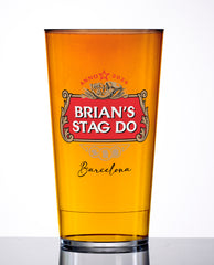 “STELLAR NIGHT” — Star-Crest Lager Parody Pint Cup