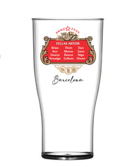 “STELLAR NIGHT” — Star-Crest Lager Parody Tulip Pint Cup