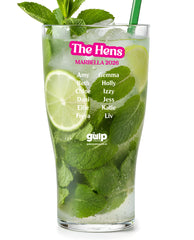 Pink Bridal Personalised Tulip Pint Cup (Custom Face and Name, 18+)