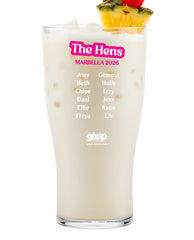 Pink Bridal Personalised Tulip Pint Cup (Custom Face and Name, 18+)